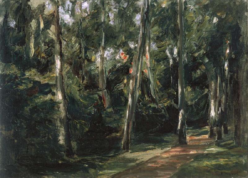 Max Liebermann The Birch-Lined Avenue in the Wannsee Garden Facing Southwest China oil painting art